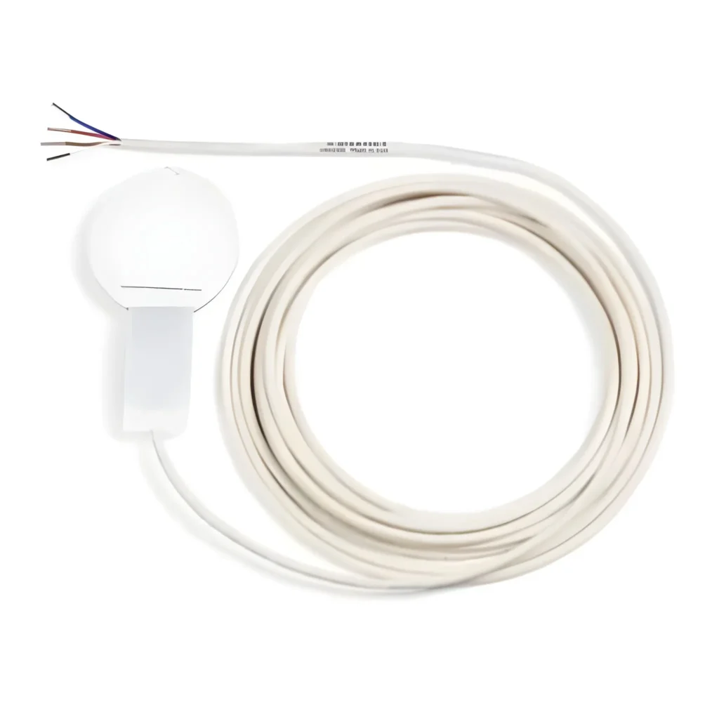 HD3901 leaf wetness sensor with circular sensing plate and extended cable, used for monitoring leaf surface moisture in agriculture and plant disease prevention applications