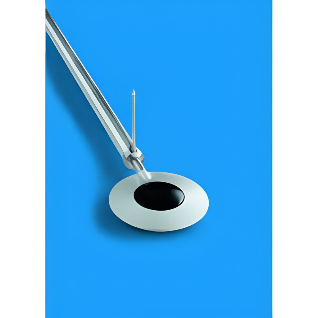Net irradiance meter with circular sensor plate and mounting arm, designed for accurate measurement of net radiation in meteorological, agricultural, and environmental monitoring applications.