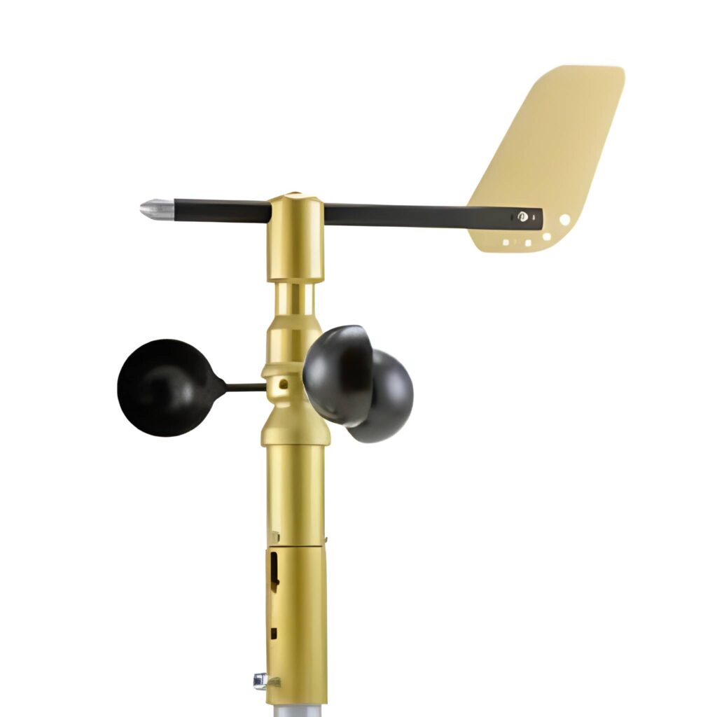 WSD-1 wind sensor with cup anemometer and precision wind vane, designed for accurate wind speed and wind direction measurement in professional weather monitoring systems.