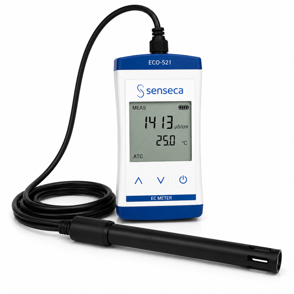 Compact EC Meter / Conductivity Meter – ECO-521 (Senseca)