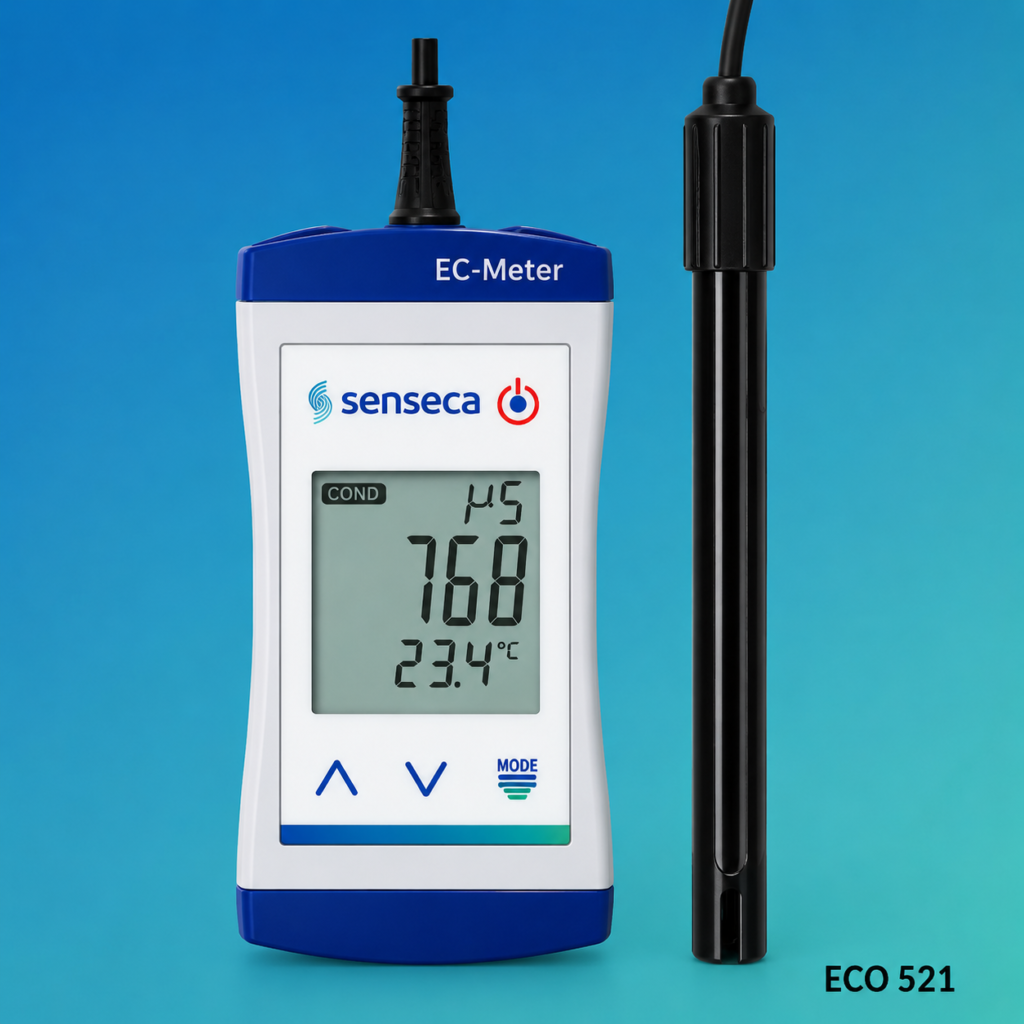 Compact EC Meter / Conductivity Meter – ECO-521 (Senseca)