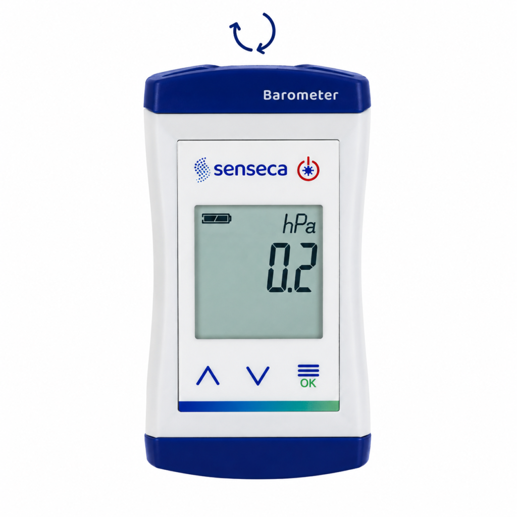 Vacuum / Barometer with Pressure Port – ECO-240-2 (Senseca)