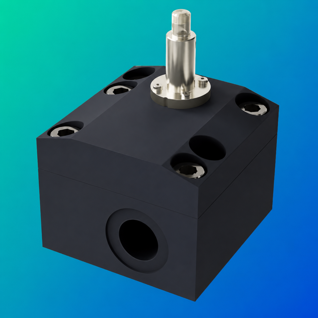 Flow Transmitter Switch LABOPLUS-VHZ with compact black housing and stainless steel sensor probe.