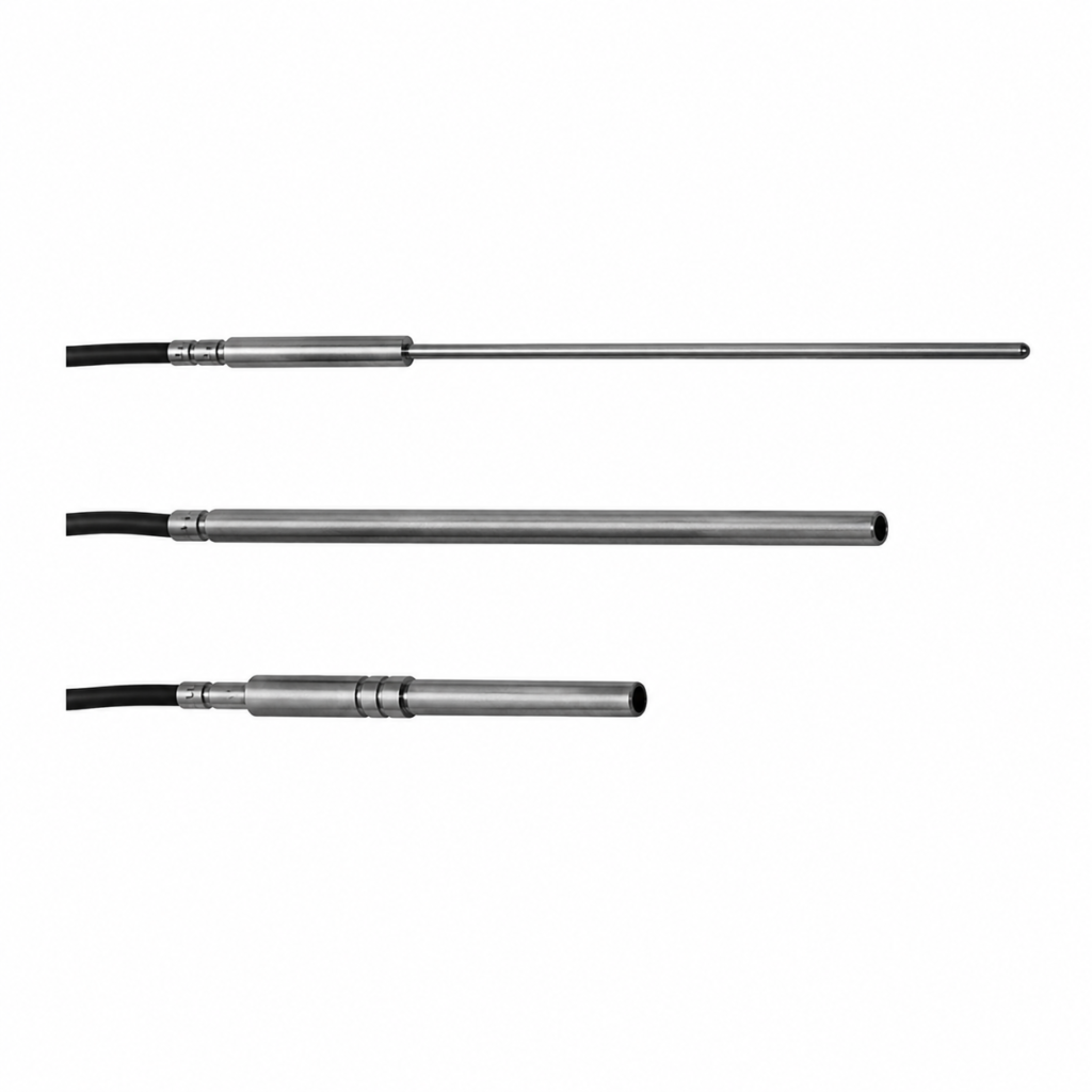 GTF101 P industrial Pt100 temperature probe with stainless steel sensor for accurate industrial temperature measurement.