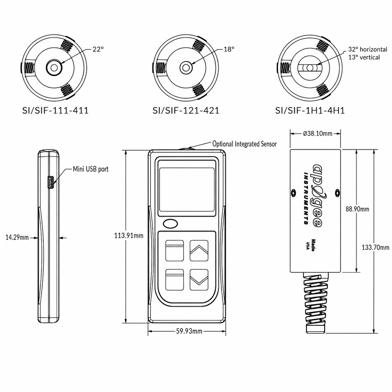 Infrared Radiometer Sensor – MI-210 (Apogee Instruments),