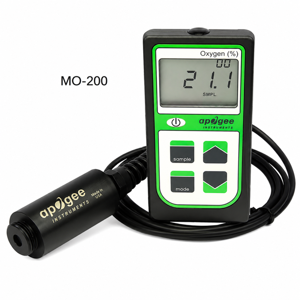 Oxygen Sensor with Handheld Meter – MO-200 (Apogee Instruments)