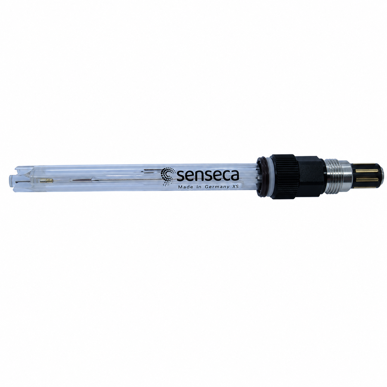 pH combined electrode pH101 with optional Pt1000 temperature sensor, durable glass electrode body, threaded process connection, and integrated connector for accurate pH and temperature measurement in industrial process applications.